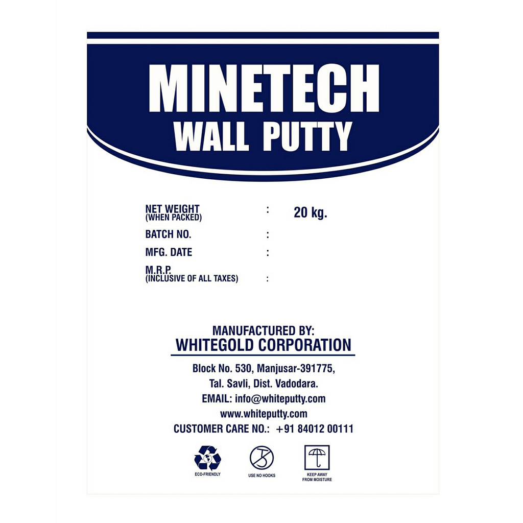 Minetech Wall Putty Manufacturer in Vadodara